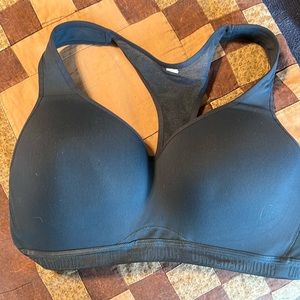 Grey Under Armor running bra